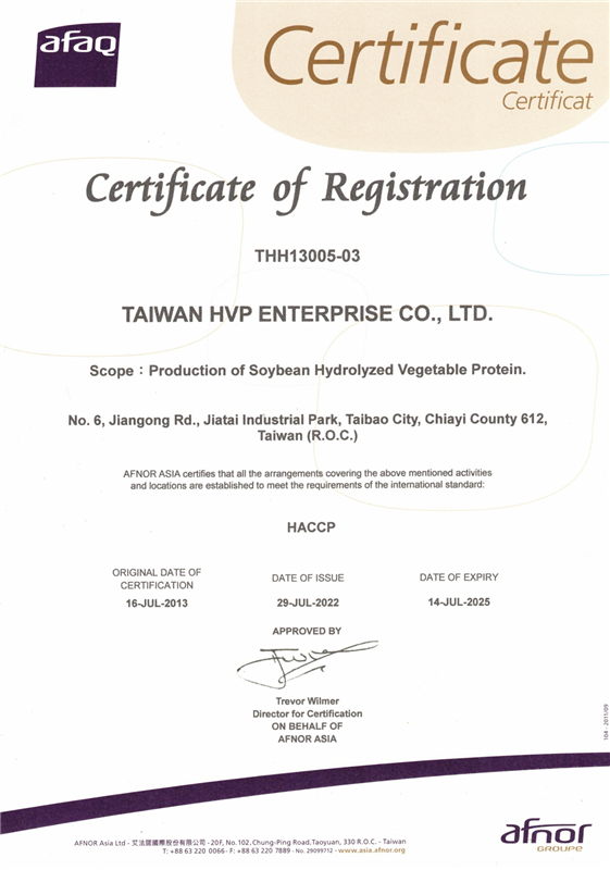 HACCP Certificate